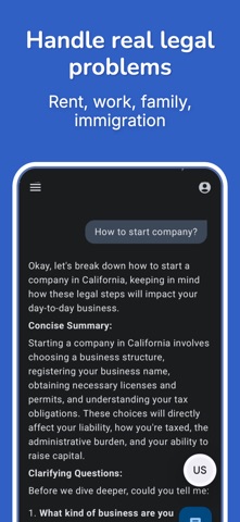 Lawyer Assistant: AI Reads Law iPhone screenshot