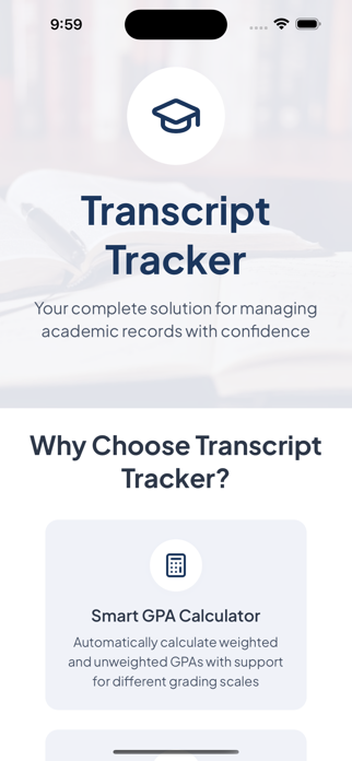Transcript Tracker Screenshot 1 of 1