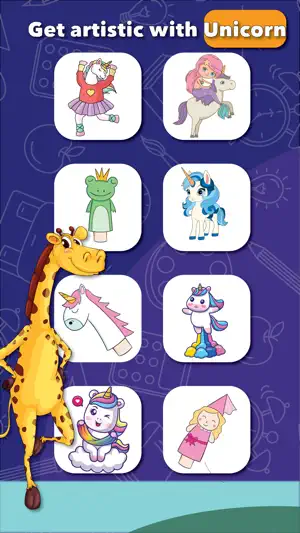 Unicorn Coloring Book Glitter screenshot 1