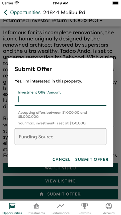 Belwood Investor Screenshot