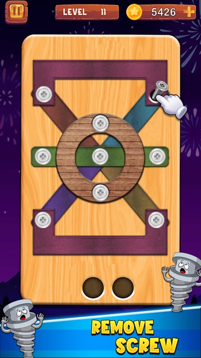 Wood Nuts Color Sorting Games Screenshot