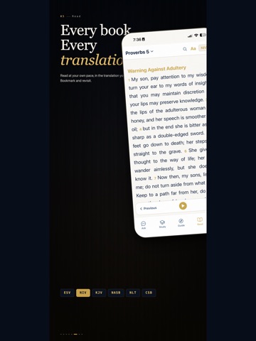 Ask the Bible App iPad screenshot