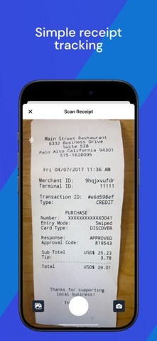 Simple Receipts: Expense & Tax iPhone screenshot