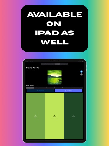 ColorLens App iPad screenshot