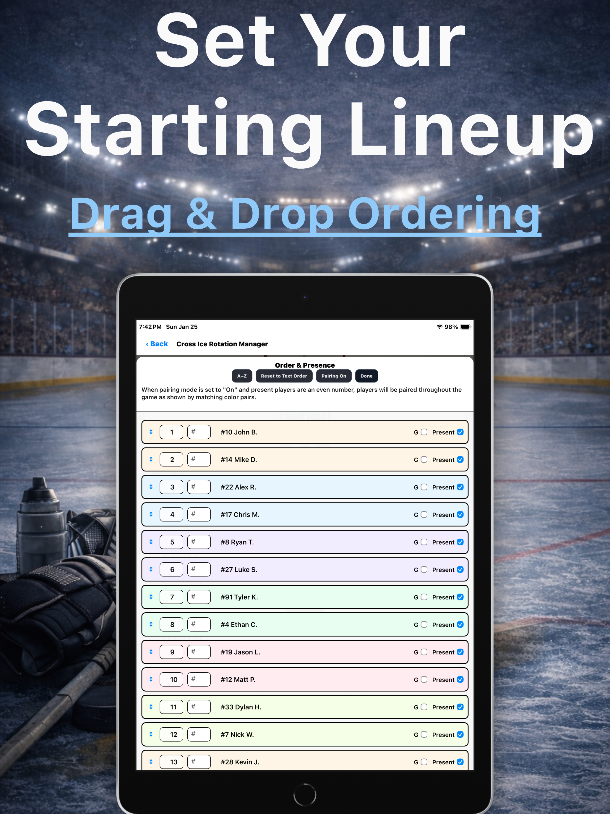 Hockey Lineup Manager