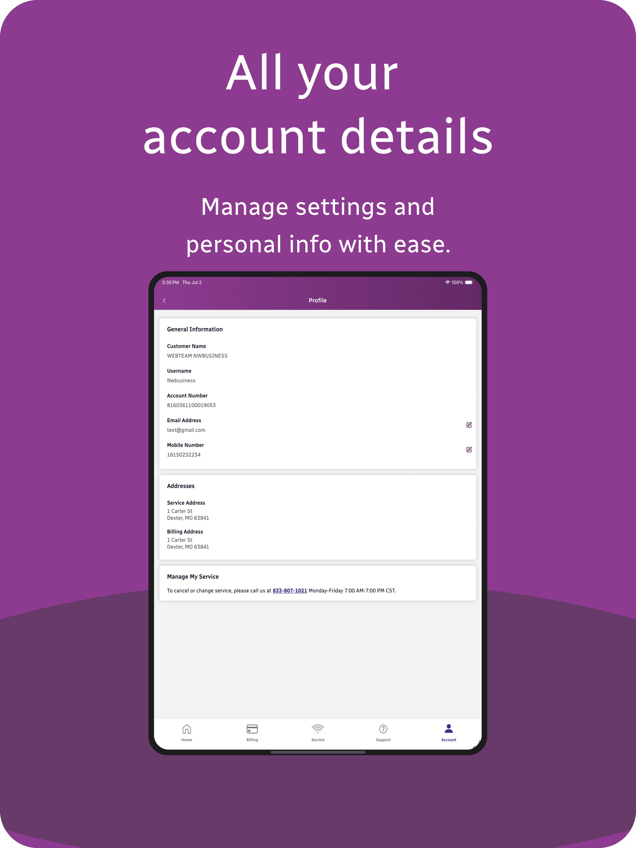 MySparklight Business screenshot 15