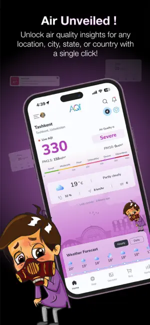 AQI iPhone screenshot 1