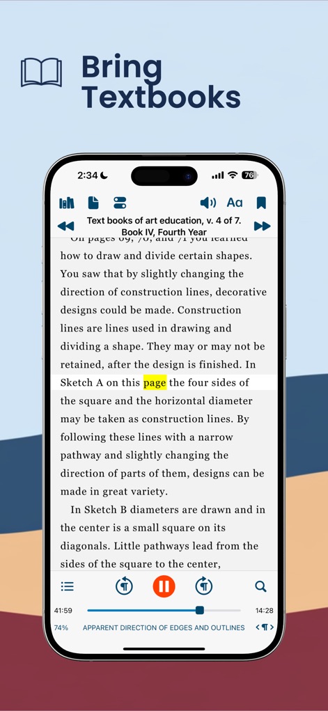 Voice Dream - Natural Reader - This tool renders complex textbook content clearly, offering interactive features like word highlighting and comprehensive playback controls for enhanced learning.
