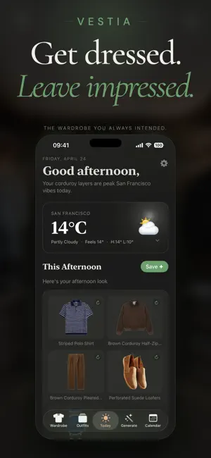 Vestia: AI Wardrobe Stylist screenshot 1