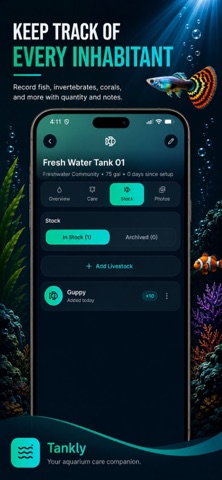 Tankly – Aquarium Tracker Screenshot 6 of 6