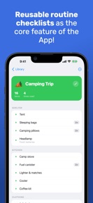 Checklist: Reusable Lists screenshot