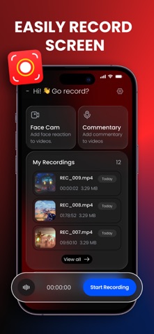 Video Screen Record: REC Cast screenshot