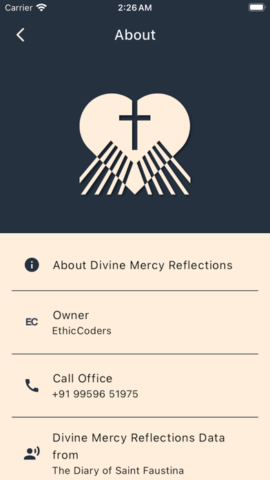 Divine Mercy Reflections Screenshot