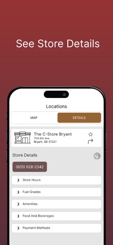 Bryant C-Store Rewards iPhone screenshot