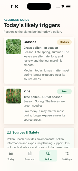 Pollen Coach Screenshot 3 of 5