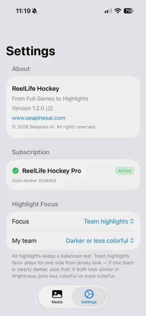 ReelLife - Hockey screenshot 3