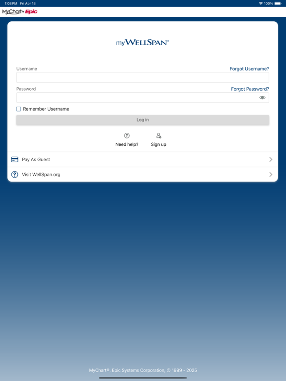 WellSpan iPad screenshot 1 - Medical app
