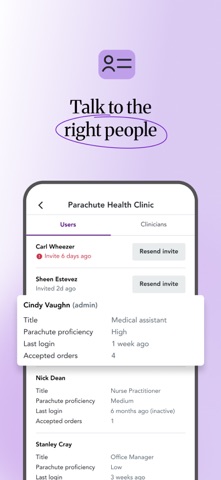 Parachute Health Sales iPhone screenshot