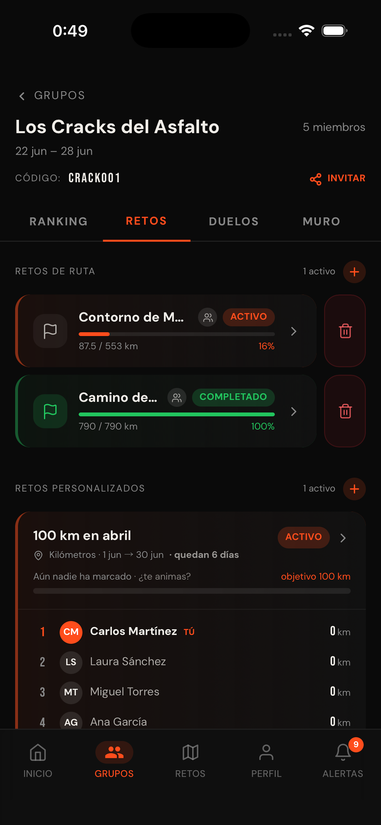Pace Rivals: Correr con Amigos screenshot 4