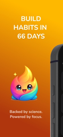 66-Day Habit & Streak Tracker iPhone screenshot
