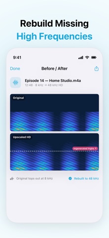 Audio Upscaler: HD Voice Screenshot 2 of 6