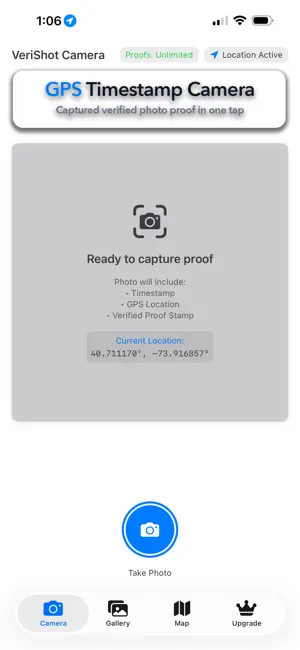 VeriShot Location Proof screenshot 1