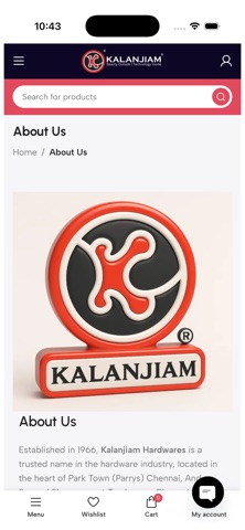 Kalanjiam Hardwares screenshot