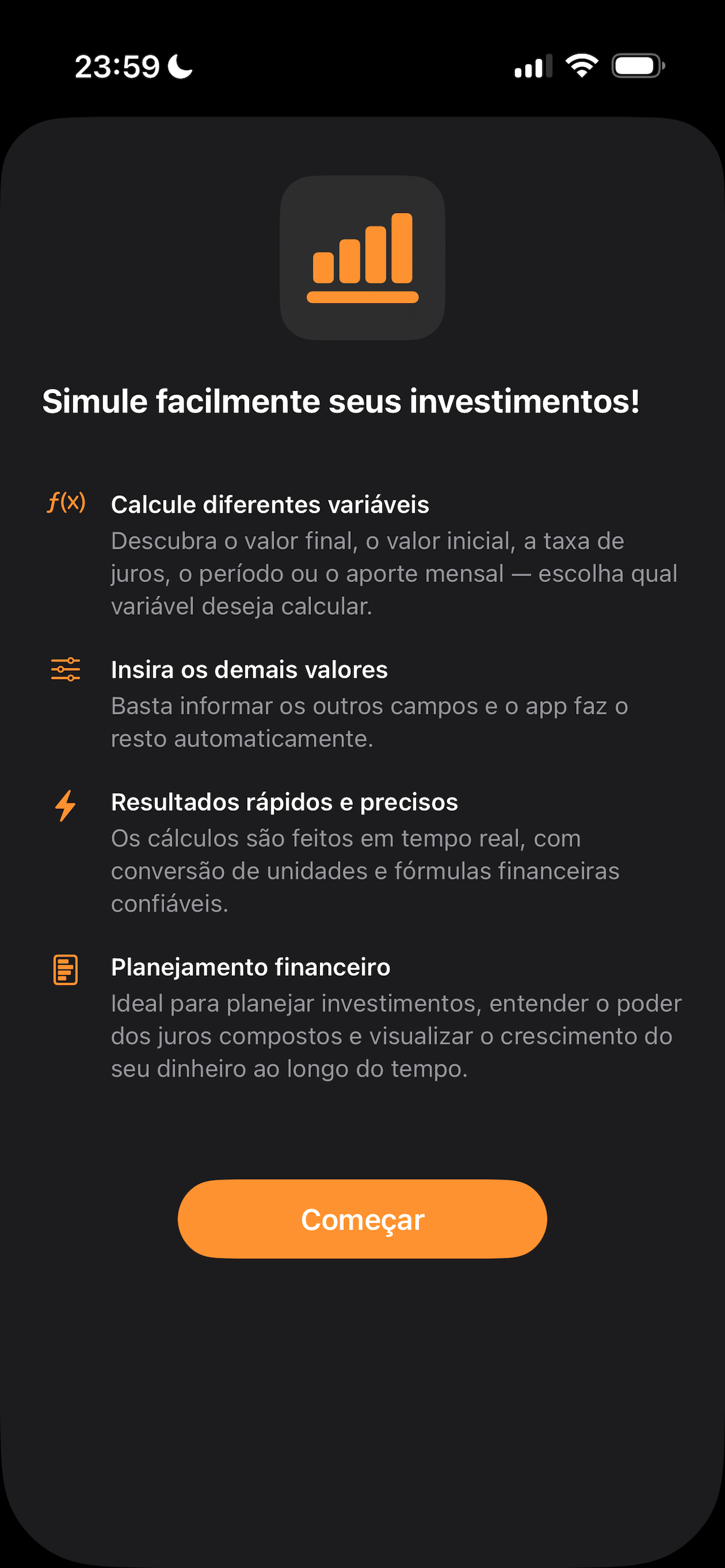 Calc. de Juros Compostos screenshot 3