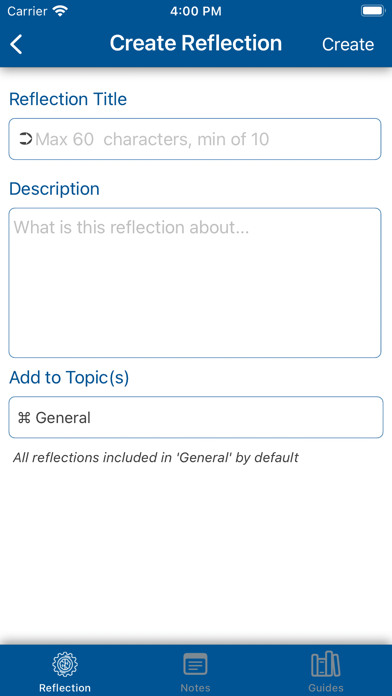 JOTTER REFLECTIONS Screenshot