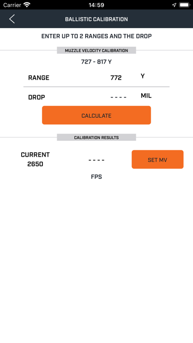 Bushnell Ballistics Screenshot