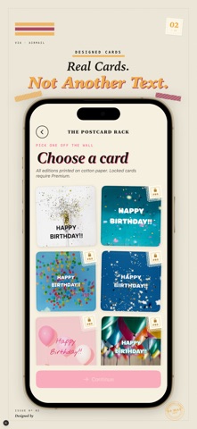 Birthday Card Maker & Reminder iPhone screenshot