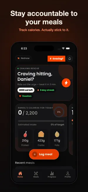 Notnow - hit your dieting plan screenshot 1