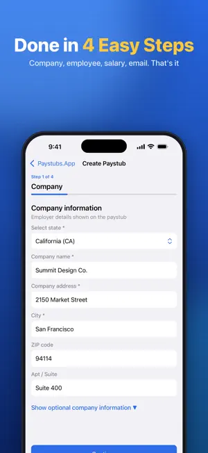 Paystub Generator Paystubs.App screenshot 1