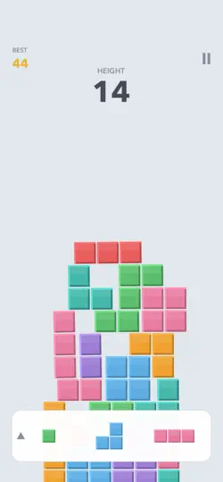 Screenshot von Block Stack - Turm Bauen Spiel auf dem iPhone 2