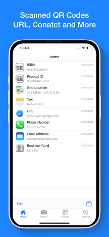 QR Code Reader & Generator App Screenshot 3 of 4
