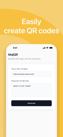 MojiQR: Text QR Generator Screenshot 2 of 4