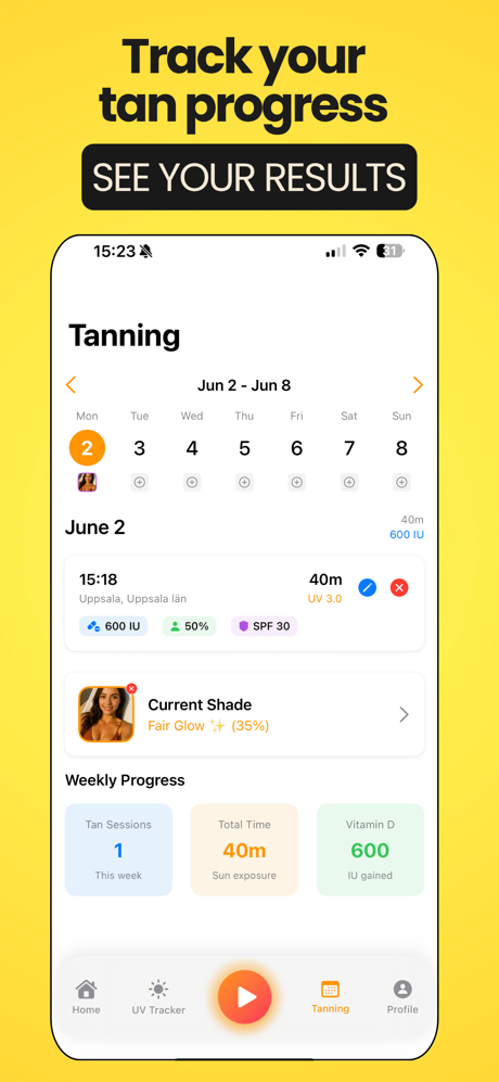 Tan Tracker - Dr Sunny Screenshot
