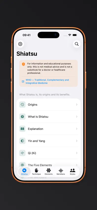 Shiatsu: Meridians & Points screenshot 1