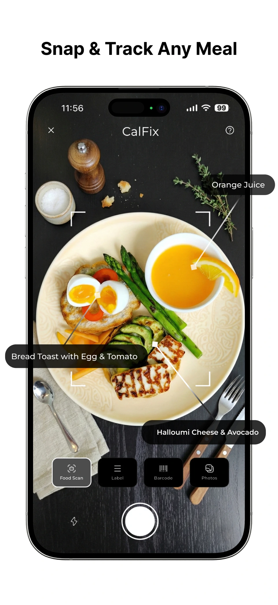 CalFix – AI Calorie Tracker screenshot