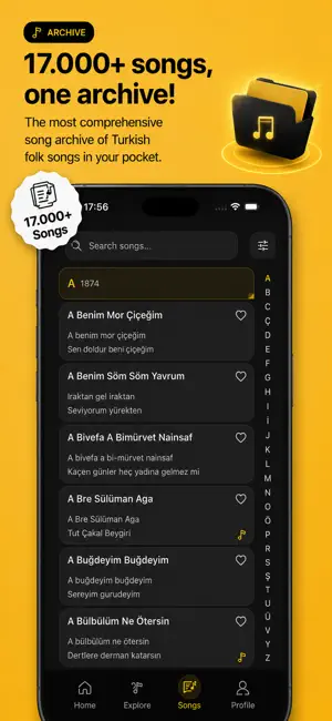 Saz Söz: Folk Lyrics & Tuning screenshot 2