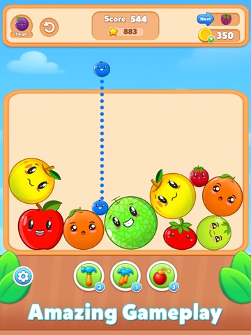 Fruit Match Juicy Drop Merge iPad screenshot