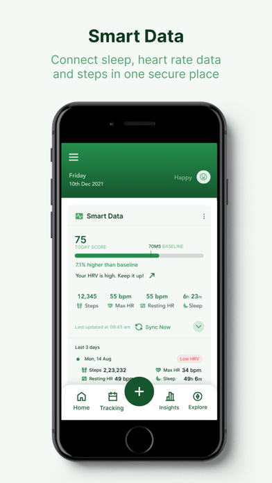 OnTracka Health & Research App Screenshot