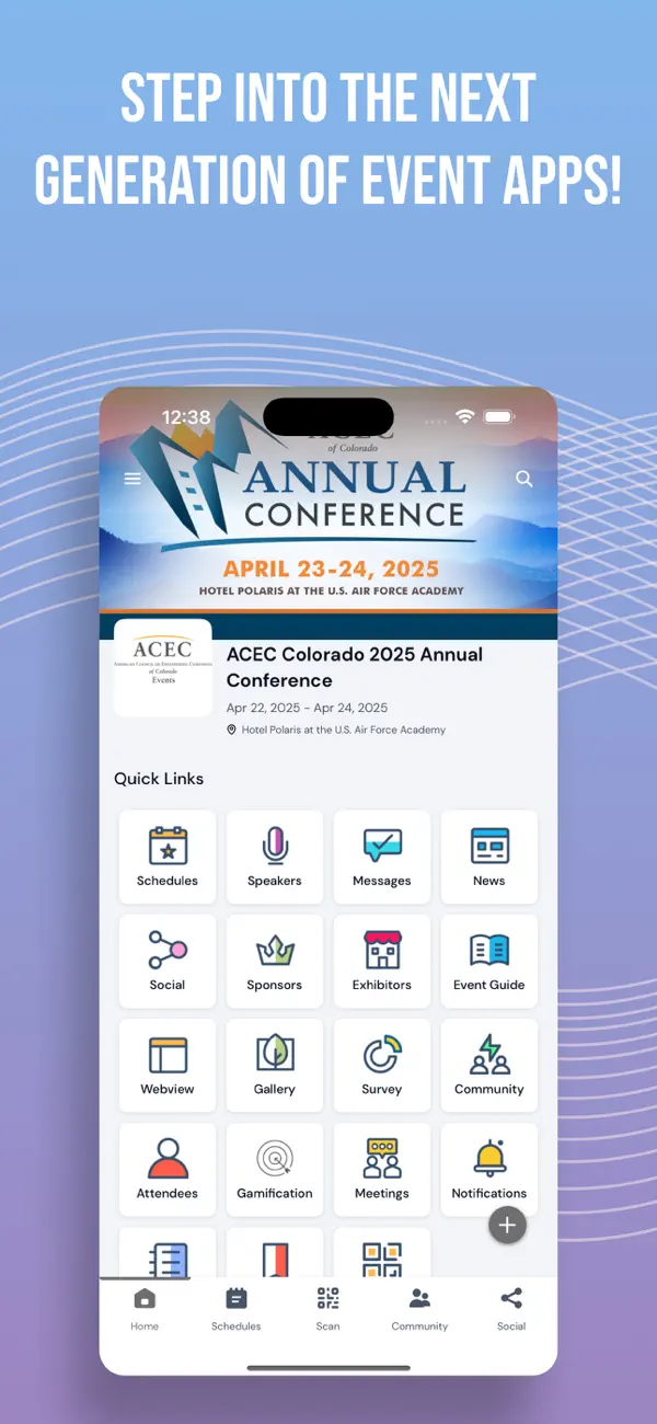 Screenshot #1 pour ACEC Colorado Events
