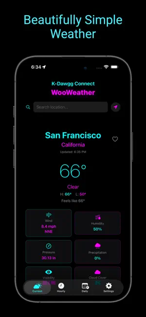 WooWeather screenshot 1