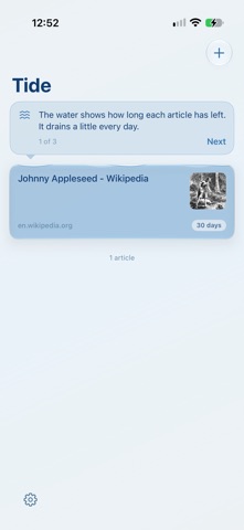 Tide Reading List screenshot