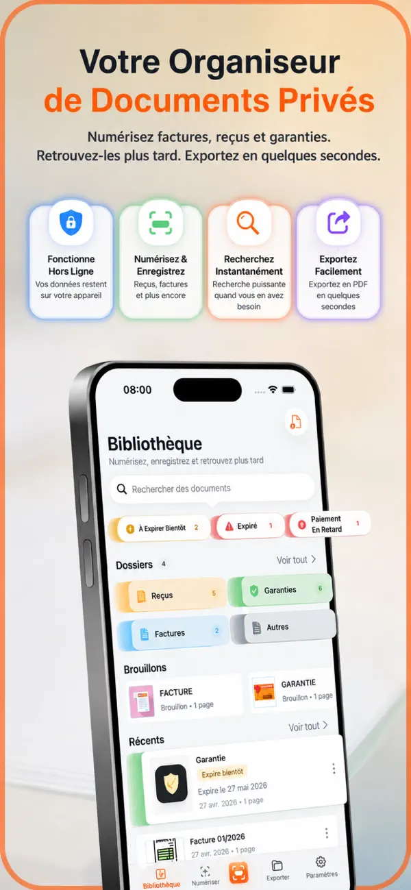 Screenshot #1 pour SignumScan: Organiseur docs