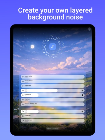 Soundfield White & Brown Noise iPad screenshot