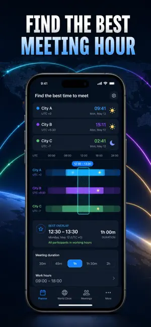 World Clock & Time Zones screenshot 2