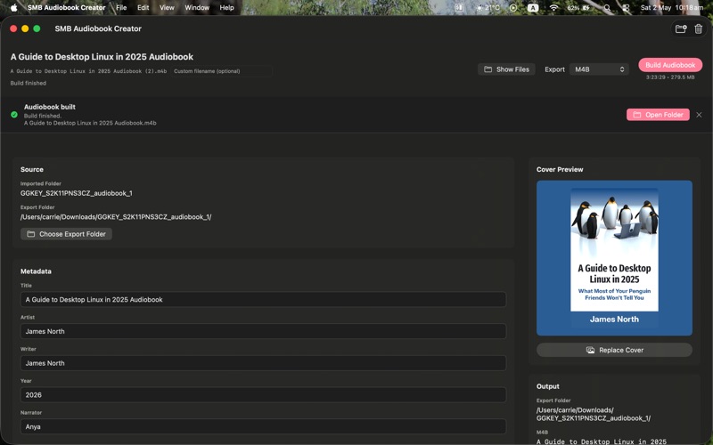 SellMyBook Audiobook Creator screenshot