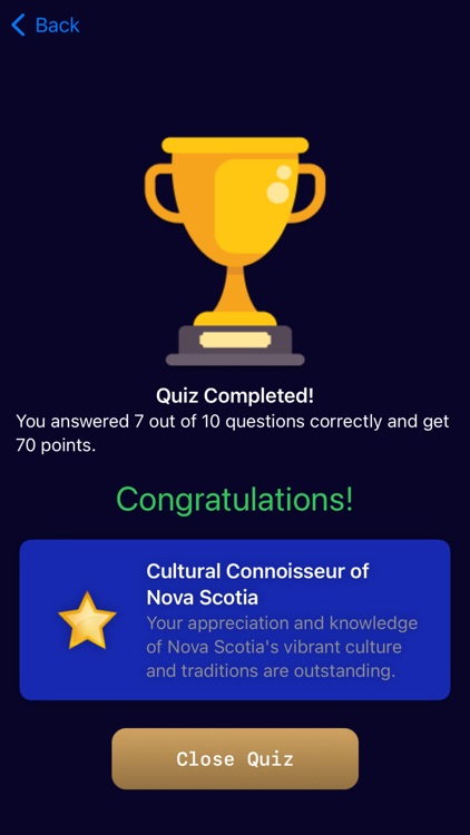 Nova Scotia - Quiz Game